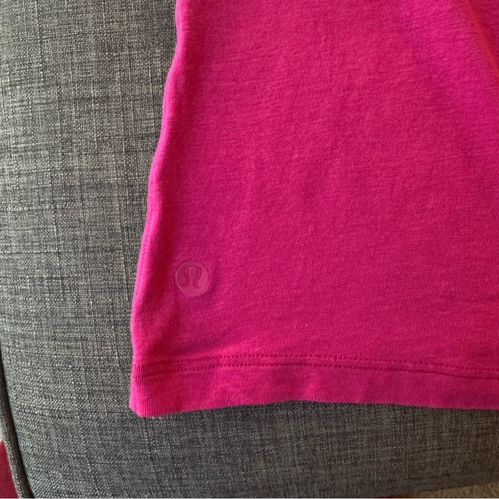 Lululemon All Yours Tee Tank, Color: Ripened Raspberry, sz 10 - Picture 3 of 3